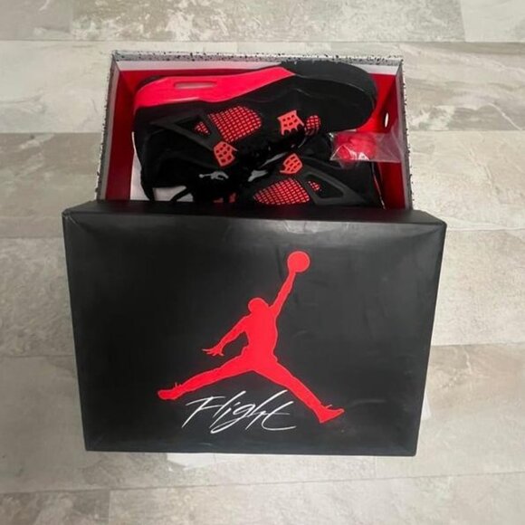 Nike Air Jordan 4 Retro Red Thunder - Size 13/12.5 - Picture 3 of 7